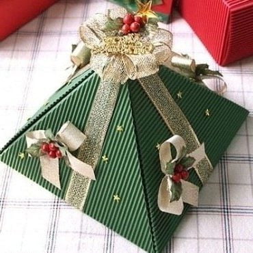 Gift wrapping "Pyramid" hand made