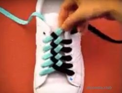 How interesting to tie shoelaces