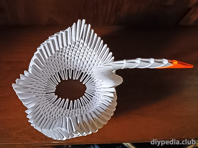 Оригами лебедь из бумаги видео мастер класс
