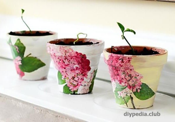 How to decorate a flower pot