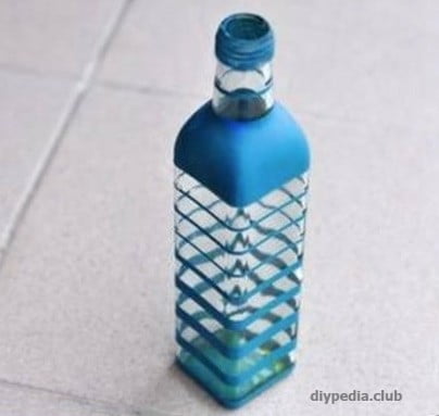 как сделать вазу из бутылки