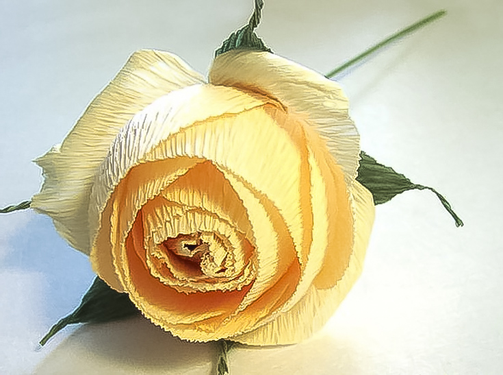 Rose aus einer Serviette