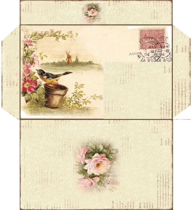 Paper envelope with own hands