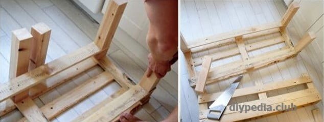 How to make a sofa with your hands